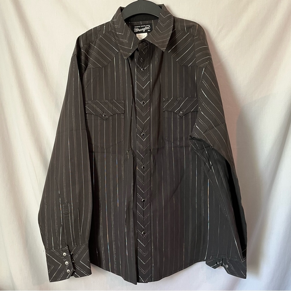 Wrangler mens button down authentic western shirt